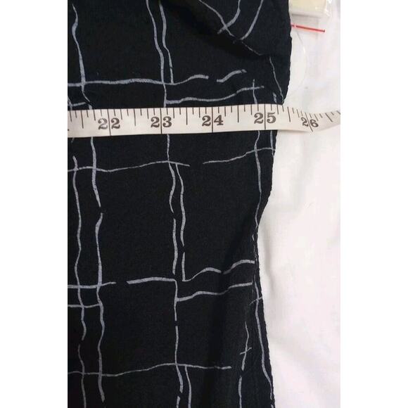 Ali Miles Black & White Tunic New Abstract Design Top Size XLCrepe - Picture 6 of 9
